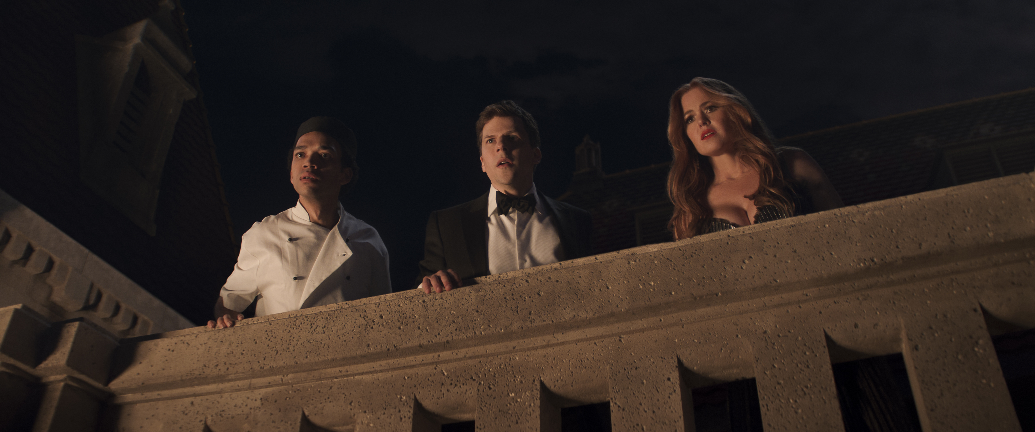 Wide shot of elaborate stage setup