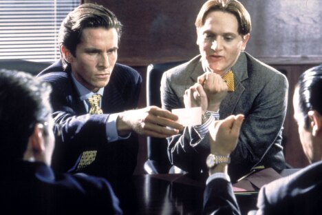 La escena de las tarjetas de visita en American Psycho